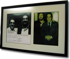 ercole mario bertolino, placido domingo, luciano pavarotti