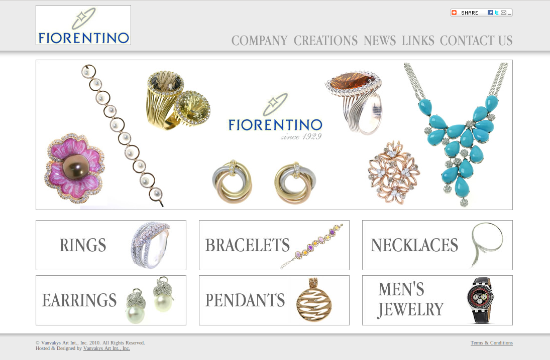 
	<b>Business Website</b><br>
	<b>Client</b>: Gioielleria Fiorentino Brooklyn, New York, NY<br>
	<b>Services</b>: Graphic, Contents<br>
	<b>Technologies used</b>: HTML, PHP, JavaScript, Flash
	